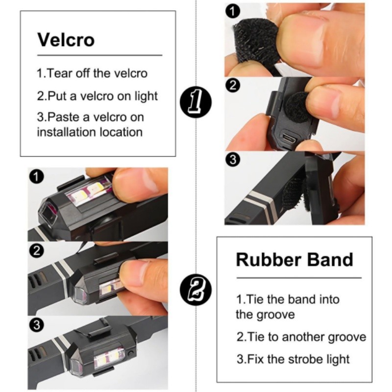 Wireless Magnetic Strobe LED Lights with Remote Control,8 Colors Waterproof