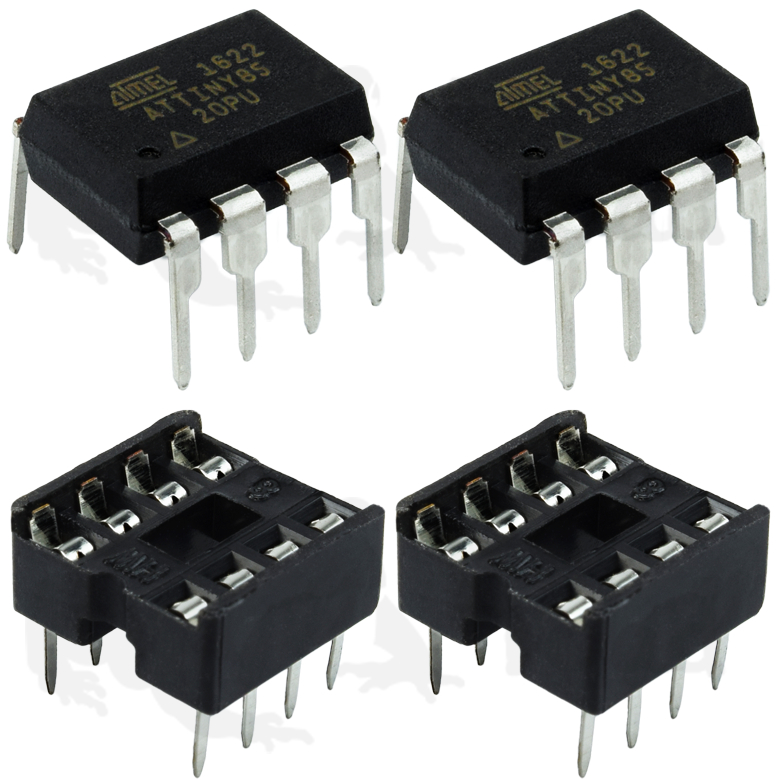 Atmel ATTiny85 with or without 8 Pin DIP Socket