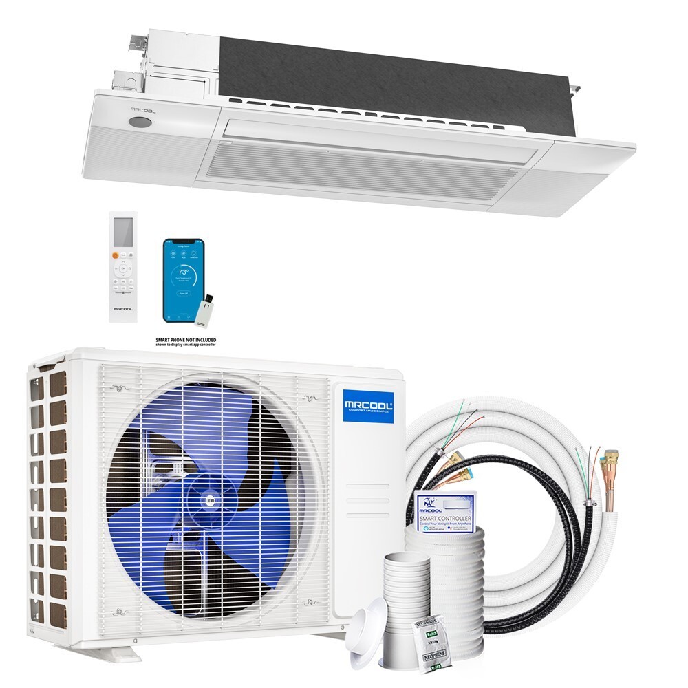 MRCOOL 5th Gen DIY 18k Cassette Mini-Split Heat Pump/AC 230V-Basic kit
