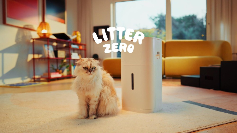 Litter Zero Premium Cat Disposal System, White, Smart Base Set, White