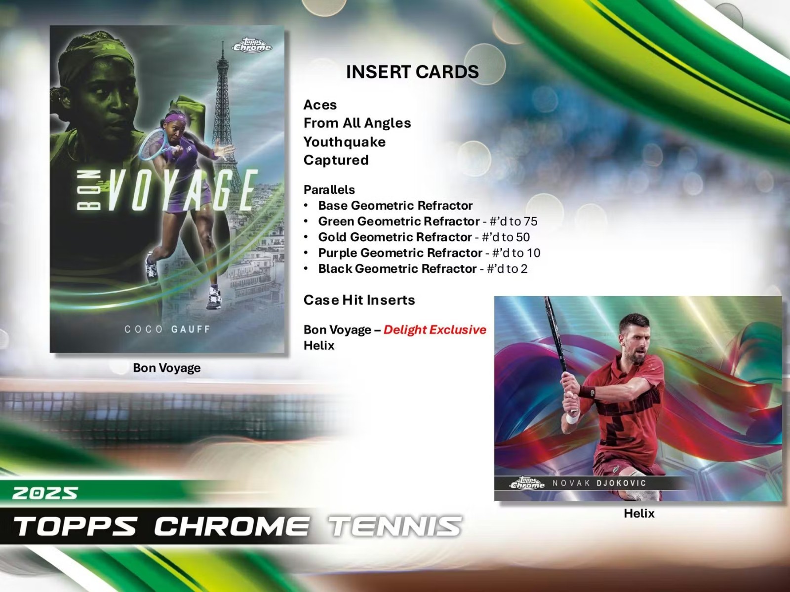 2025 TOPPS CHROME TENNIS BREAKERS DELIGHT BOX - BRAND NEW - FREE SHIPPING 🔥🔥🔥