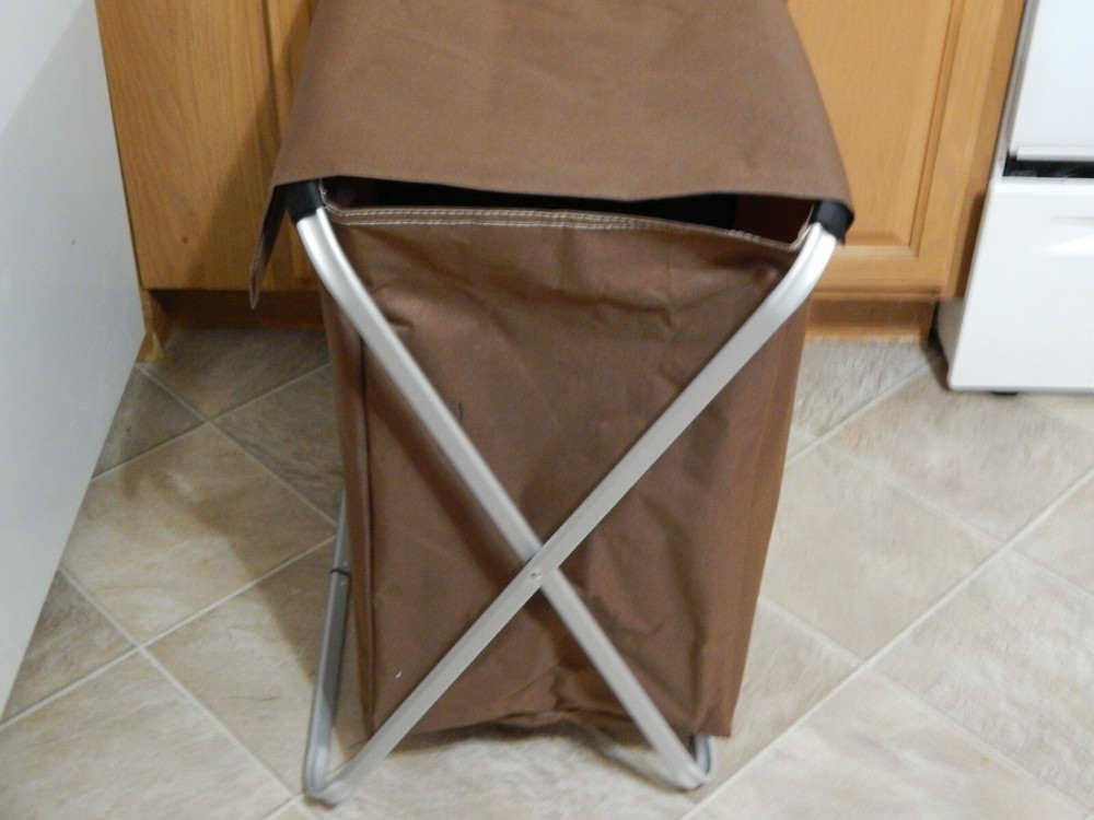 Laundry Basket Folding Light & Dark Divided W/ Cover Lid Divided Compartments