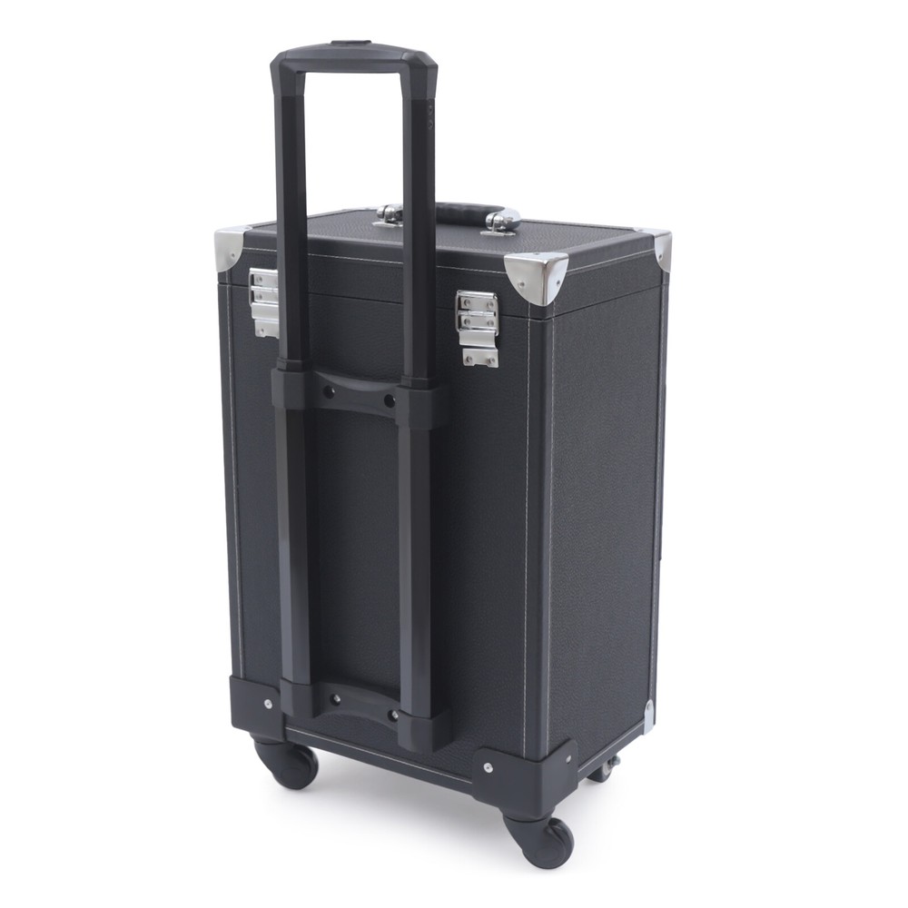 Professional Rolling Makeup Train Case Cosmetic Trolley Makeup Storage Organizer