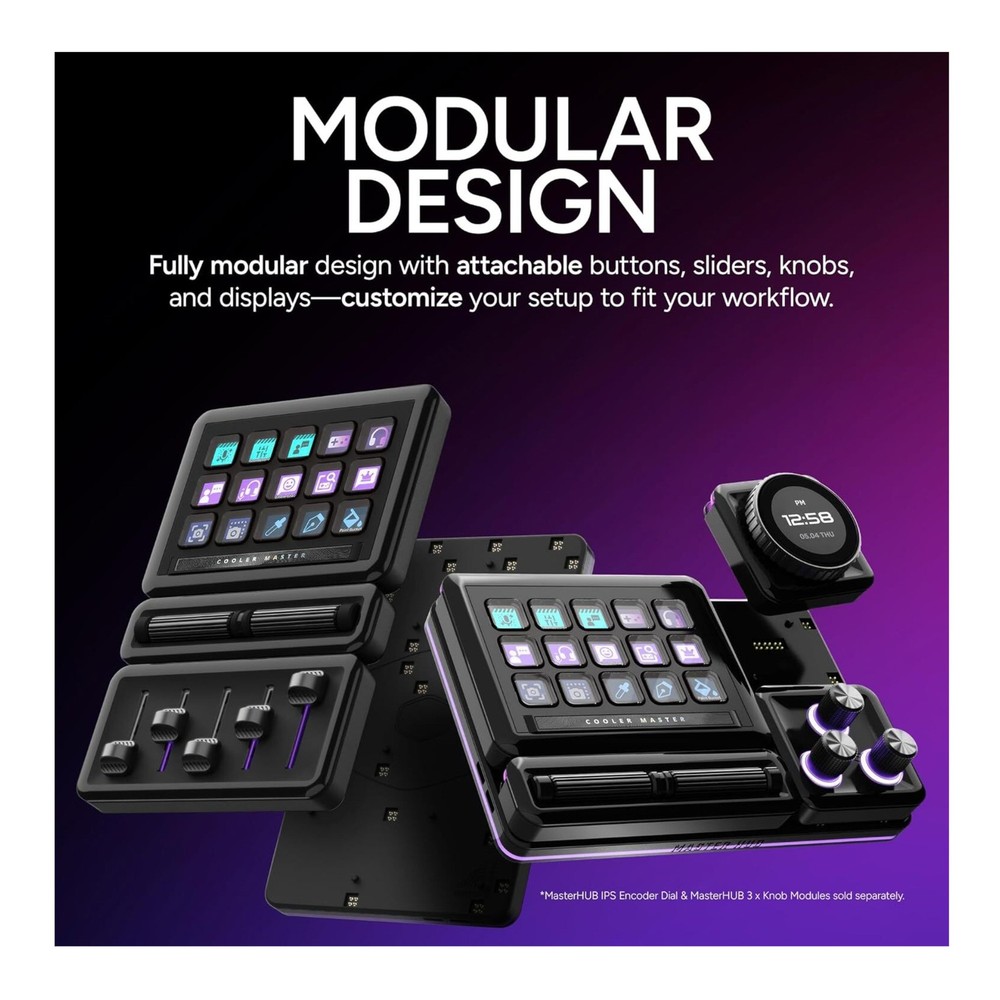 Cooler Master MasterHUB Modular Controller Stream Kit with 15 Programmable Keys