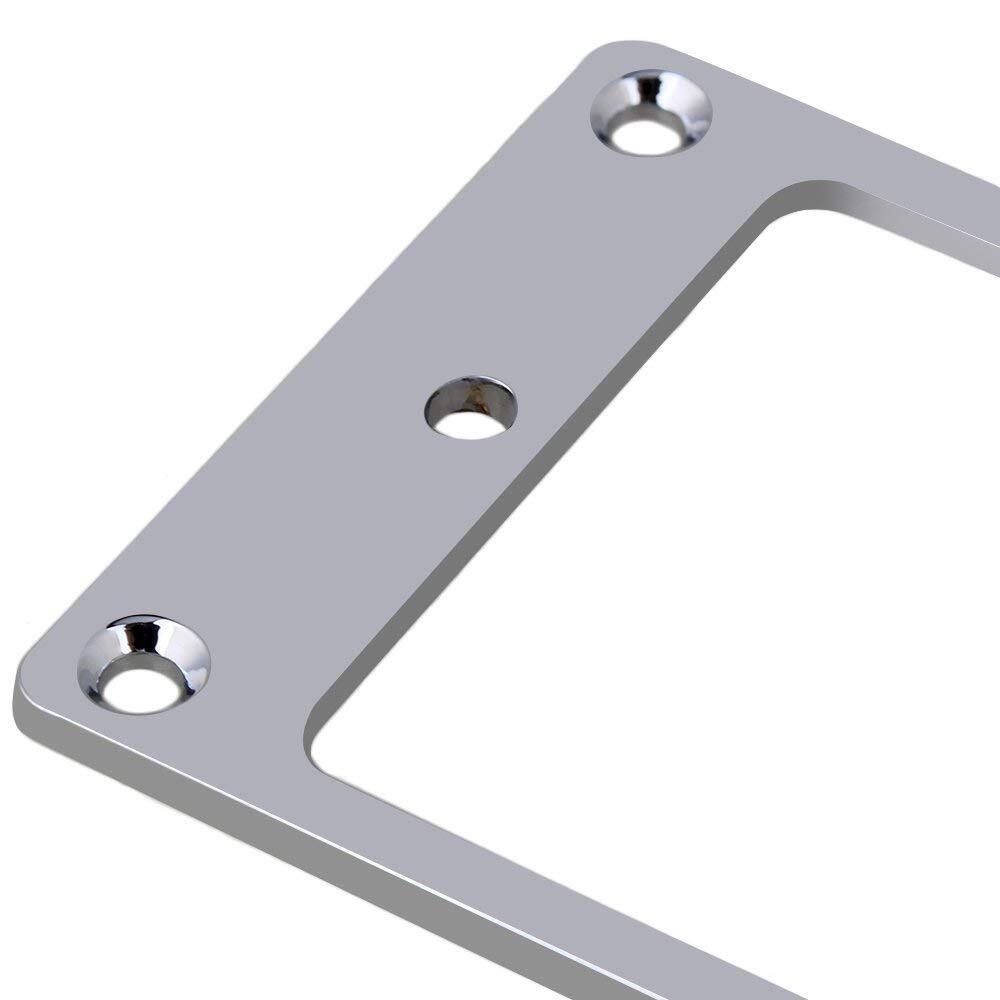 2PCS Chrome Metal Flat Humbucker Pickup Frame Suitable for Guitar