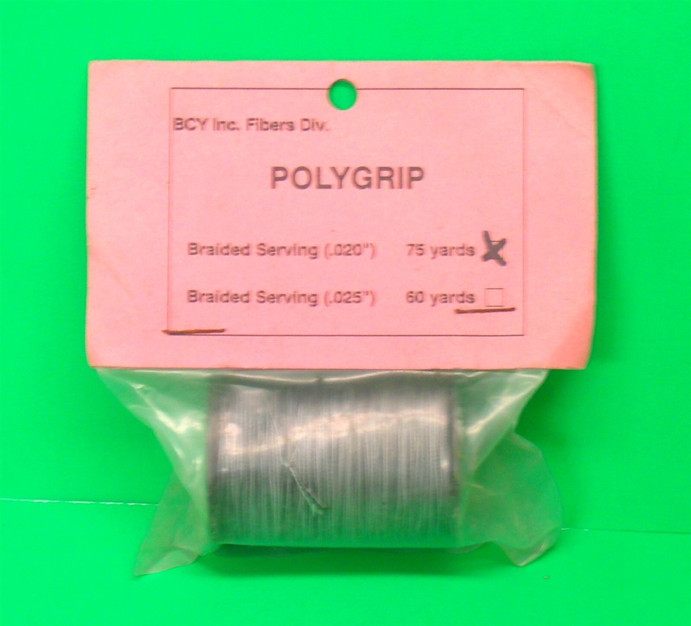 BCY Polygrip Braided Serving Thread - .020" - New 75 yd. Spool