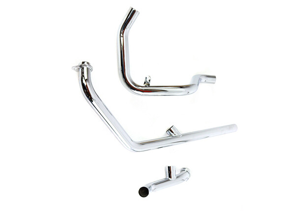 Dual Crossover Chrome Exhaust System fits Harley Davidson