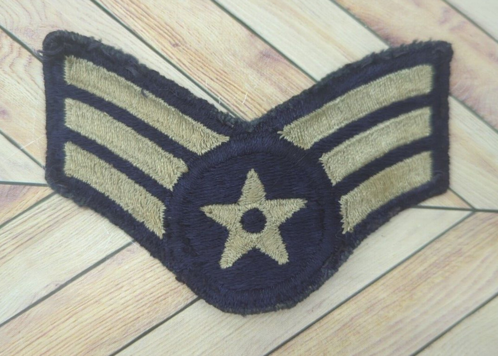 Vintage Sew On Patch US Air Force Sergeant