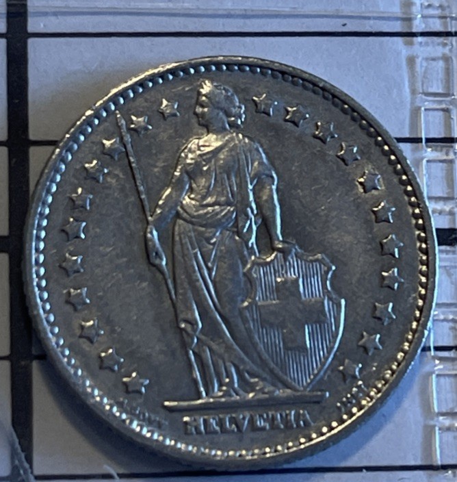 1971 Switzerland 1 Franc