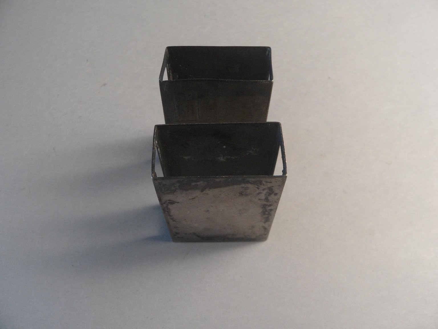 Vintage Sterling Silver Matchbox Covers 2-Piece Set Art Deco 21.7g