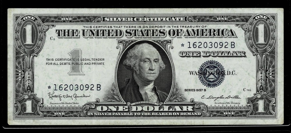 ***STAR*** 1957  $1 SILVER CERTIFICATE NOTE~XF