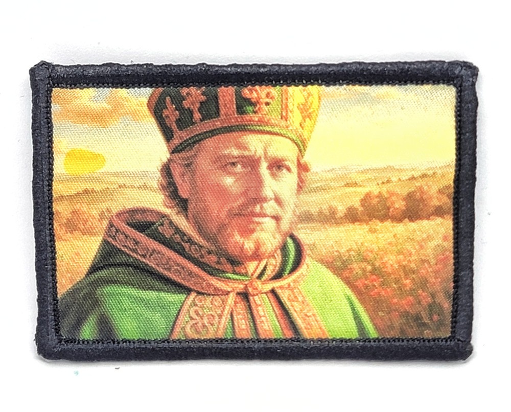 St. Patrick  2x3 Tactical Hook Catholic Morale Patch Patron Saint Ireland
