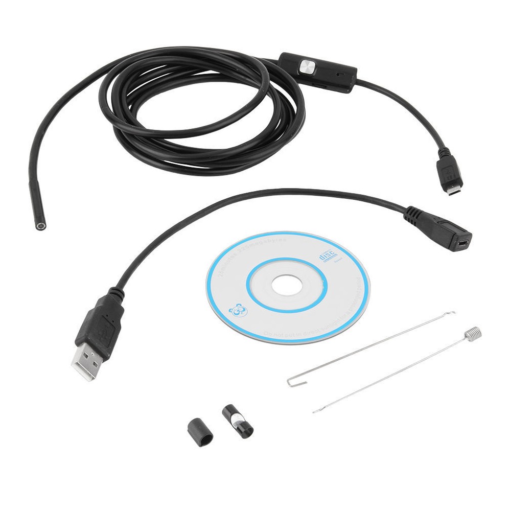 2M Mini Android Endoscope Waterproof Borescope Micro USB Inspection Video Camera