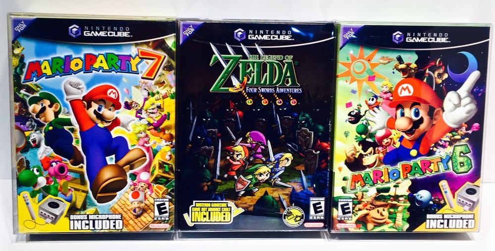 1 Box Protector For ZELDA FOUR SWORDS NTSC ONLY! Nintendo Gamecube Display Case