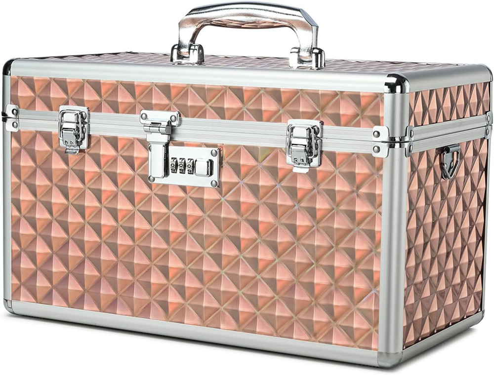 Storage Lock Box with Combination Lock, Lockable Medicine Storage Box, Empty Fir