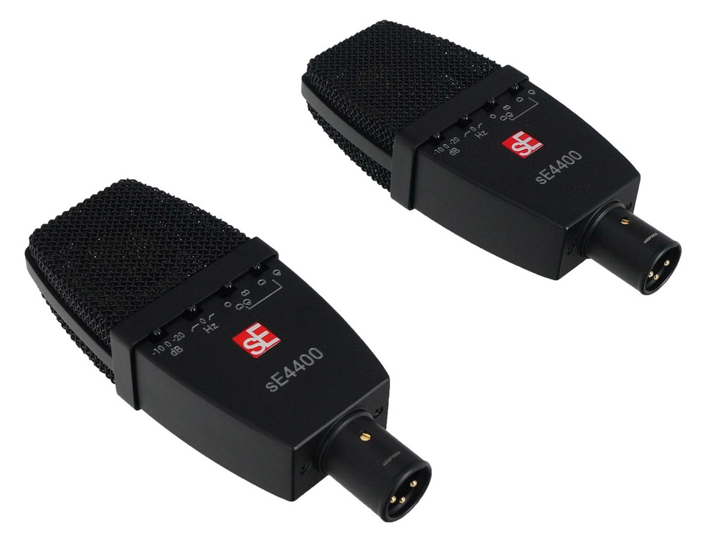 Pair Se Electronics sE4400 All Metal Condenser Microphones w/Switchable Patterns