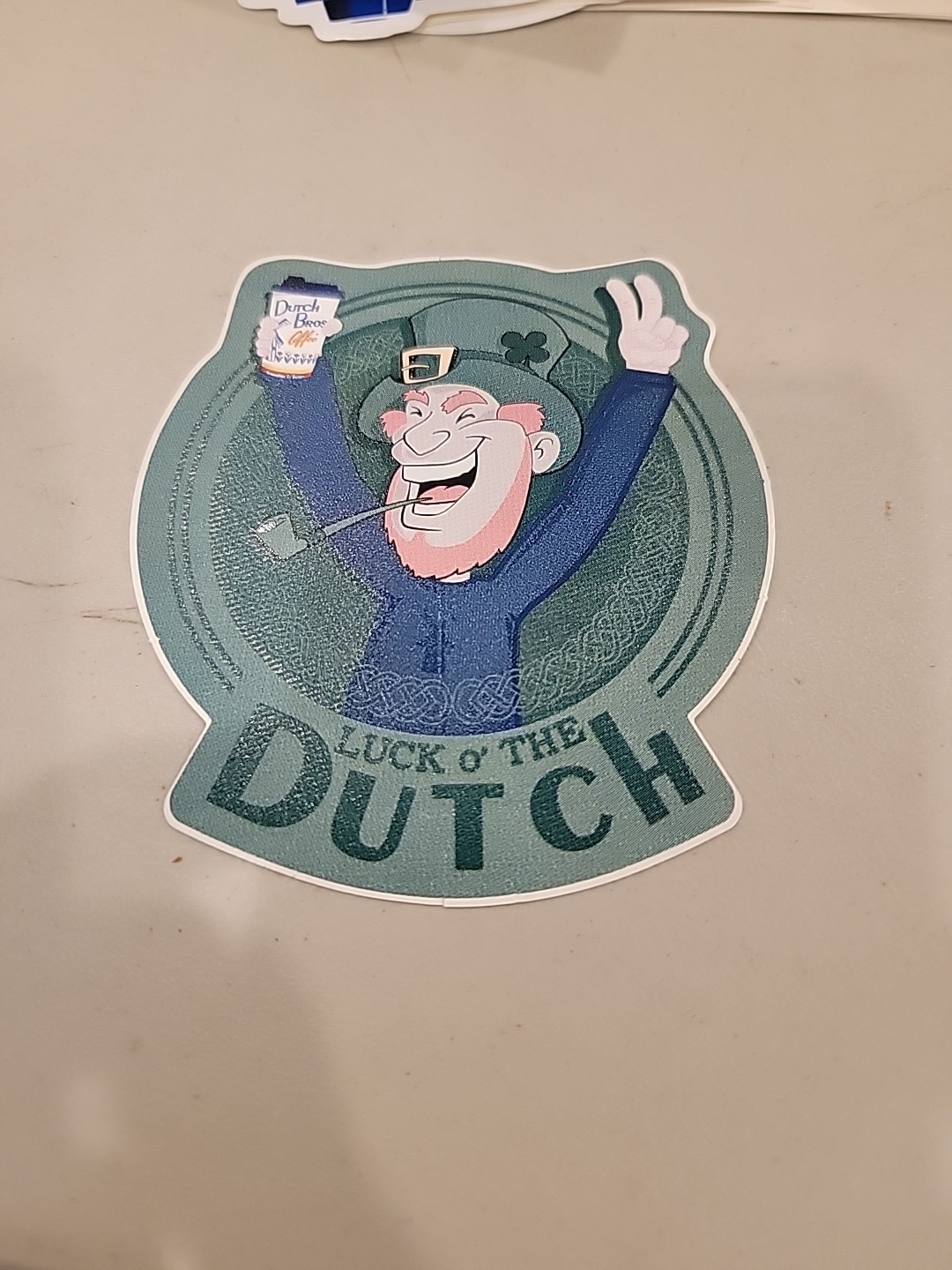 RARE Dutch Bros. Coffee Sticker DB Collectible Luck o' The Dutch. #1