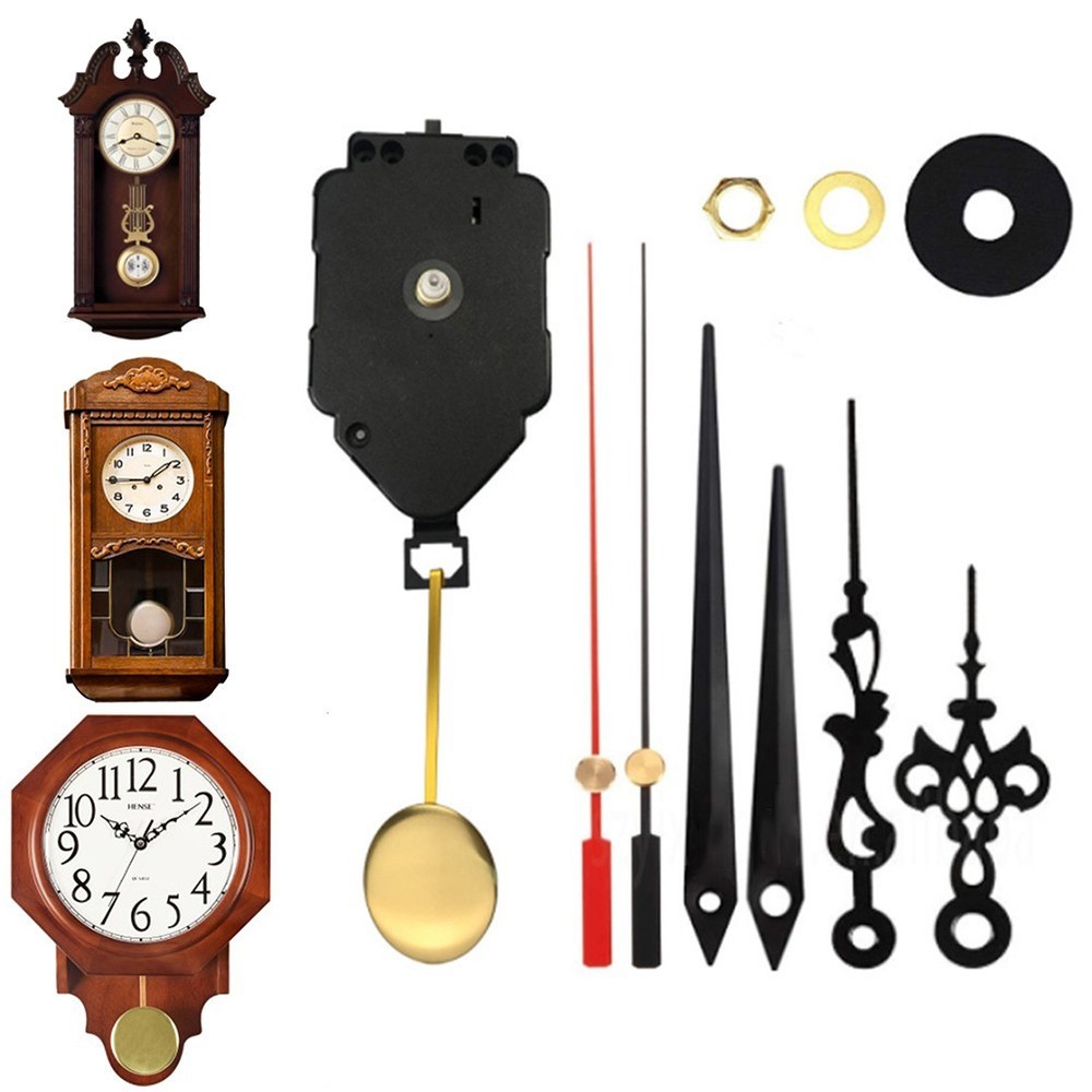 Clock Movement DIY Kits Black/red Tools Clock Chime Wall Craft Floor Clock
