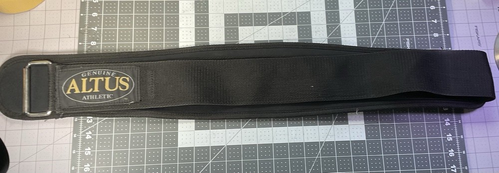 Genuine Altus Athletic Back Support Contour Lifting Belt Black Adjustable