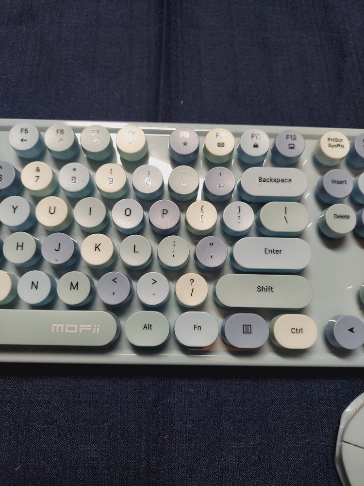 Mofii Sweet Wireless Keyboard and Mouse Combo Set - Light Blue