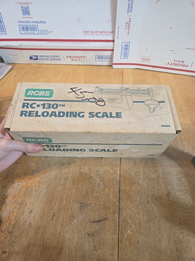 RCBS RC 130 Reloading Scale Mechanical Scale In Original Box W/ Instructions