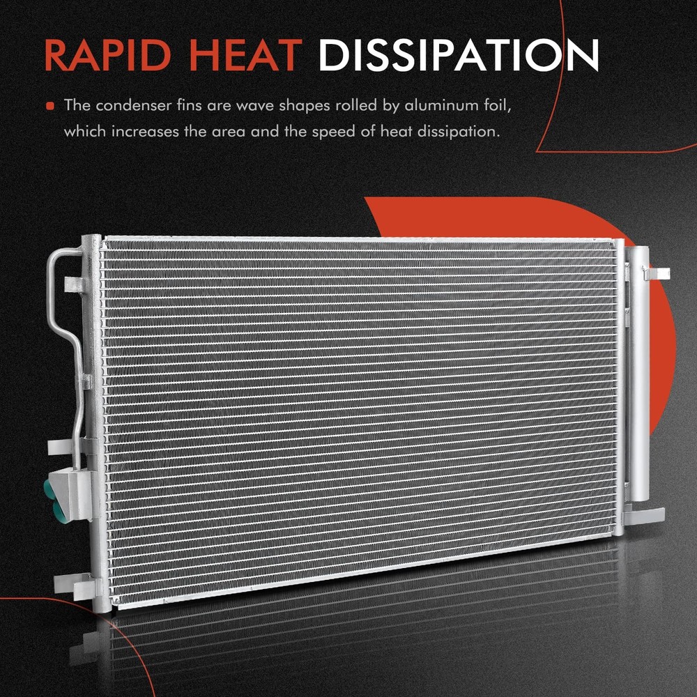 A/C Condenser with Bracket Nubira 2000-2001 2.0L Replace# 96393543