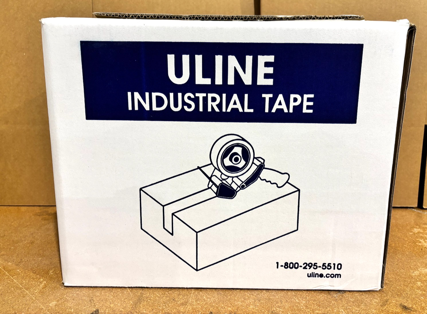 Uline Industrial Plus Tape - 2.6 Mil, 2" x 110 yds, Clear S-743 (36 Roll Case)