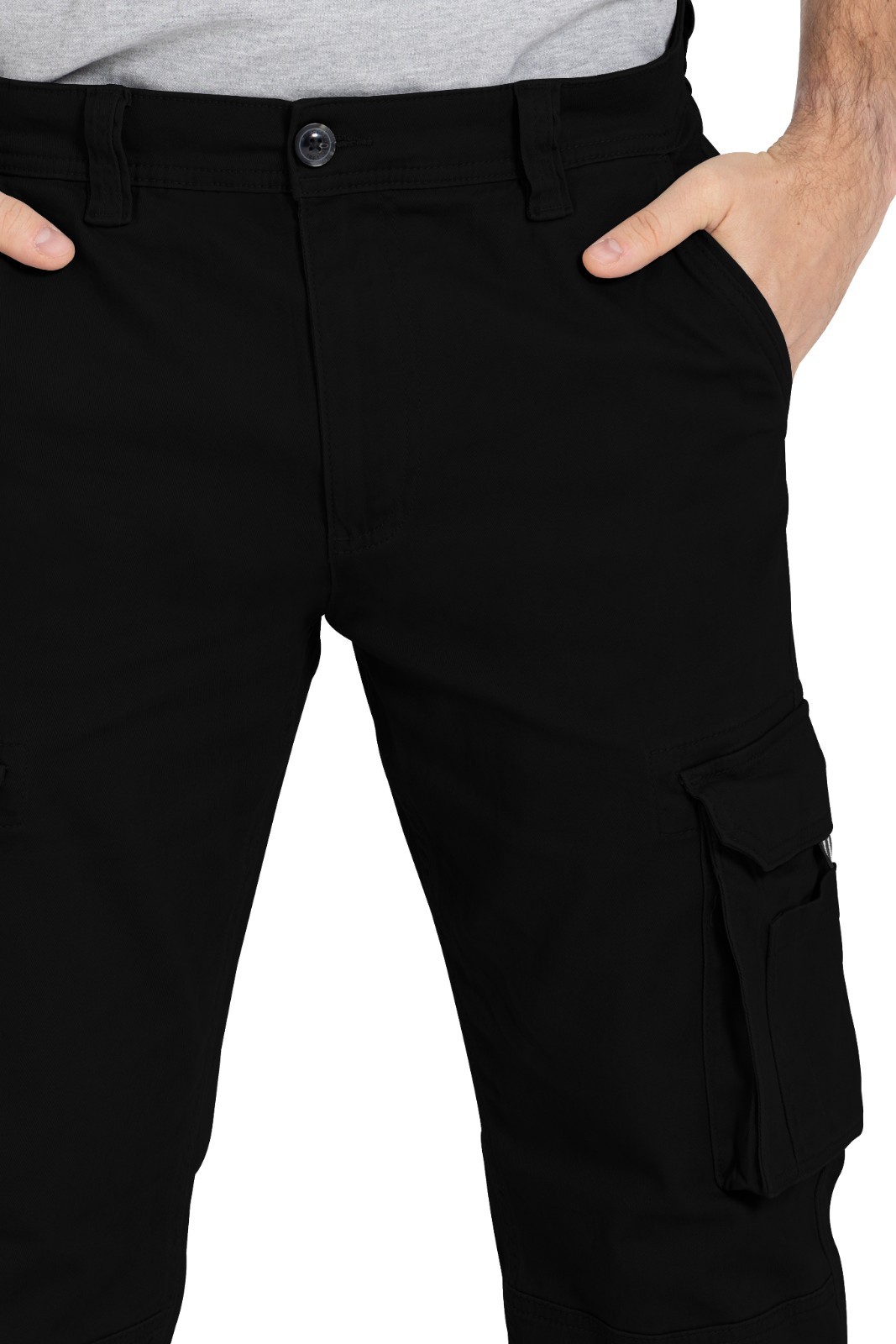 Men's Flex Cargo Trousers Heavy Duty Stretch Casual Pants