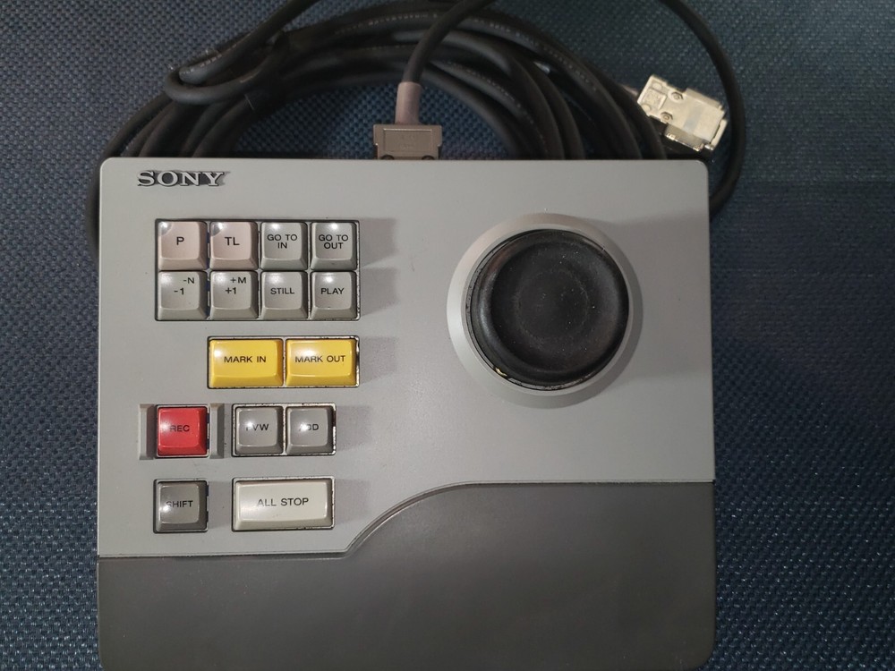 SONY EDITING CONTROL PANEL - MODEL BKNE-1010 W/ CORD - WORKS