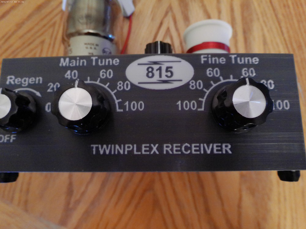 SCHEMATIC ONLY 815 TWINPLEX REGENERATIVE RECEIVER W/SPEAKER AUDIO