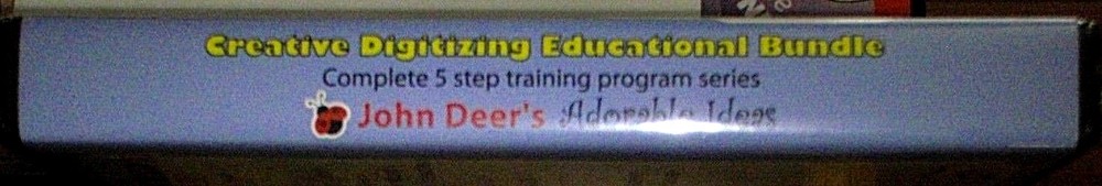 ADORABLE IDEAS JOHN DEER'S Creative Digitizing 5 STEP DVD SET EDUCATION SET