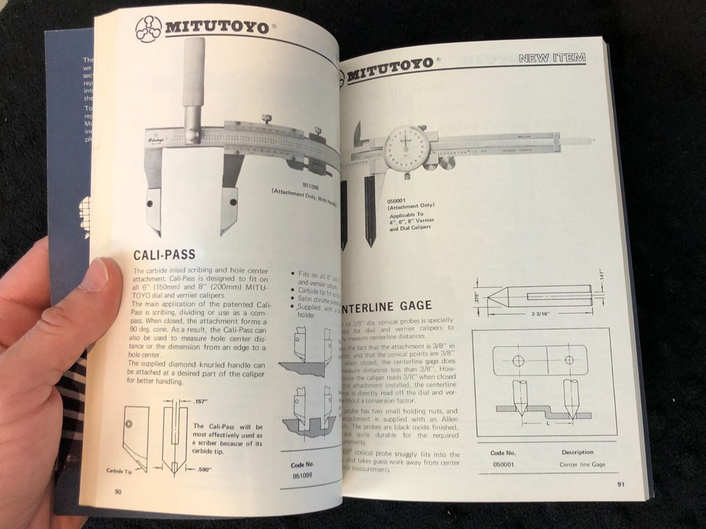 1976 Mitutoyo Measuring Instruments Catalog No. 2000 Second Edition