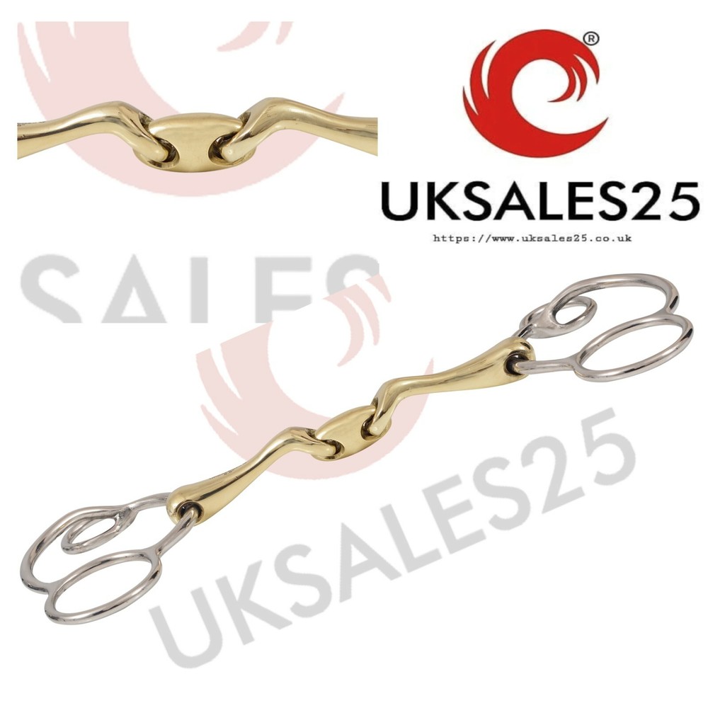 Universal 3 Ring Gag Verbindend Angled Bit (UKSALES25®) *SAME DAY DISPATCH*