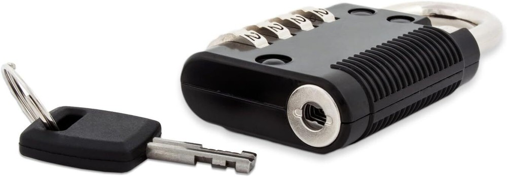 FJM Security SX-575 Locker Combination Padlock with Key Override and Code