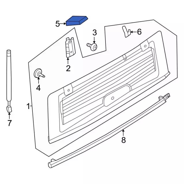 Genuine Ford Door Hinge Cap M2DZ78420B00A