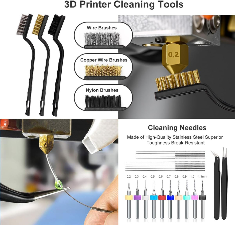 82 Pcs 3D Printer Tool Kit Pro with Case for Cleaning Finishing & Assembly