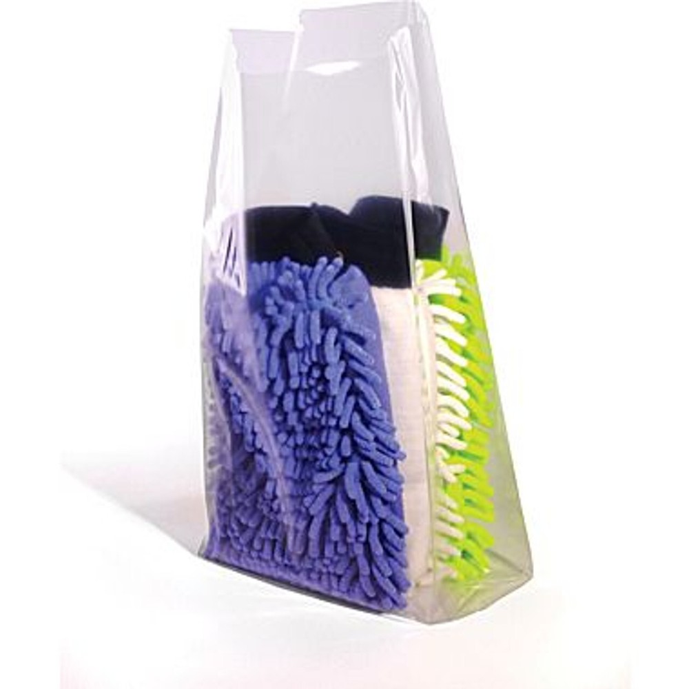 1 Mil Expandable Gusseted Poly Bags Clear Polyethylene Multiple Sizes LDPE