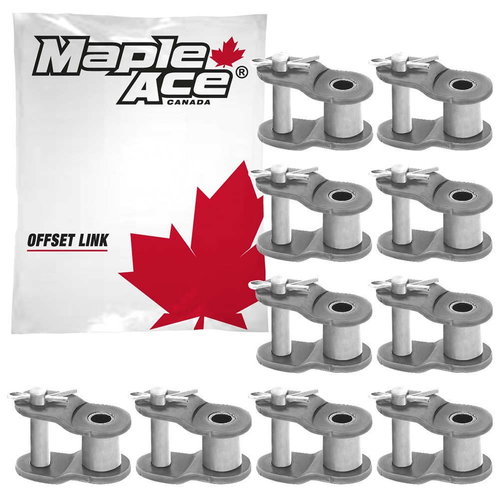 #41 Offset Half Link for Roller Chain Single Strand (Qty 10)