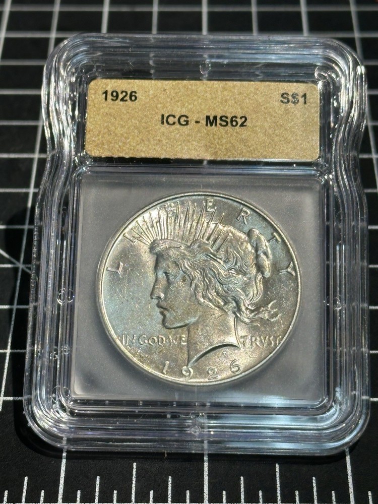 1926 Peace Dollar $1 ICG MS62