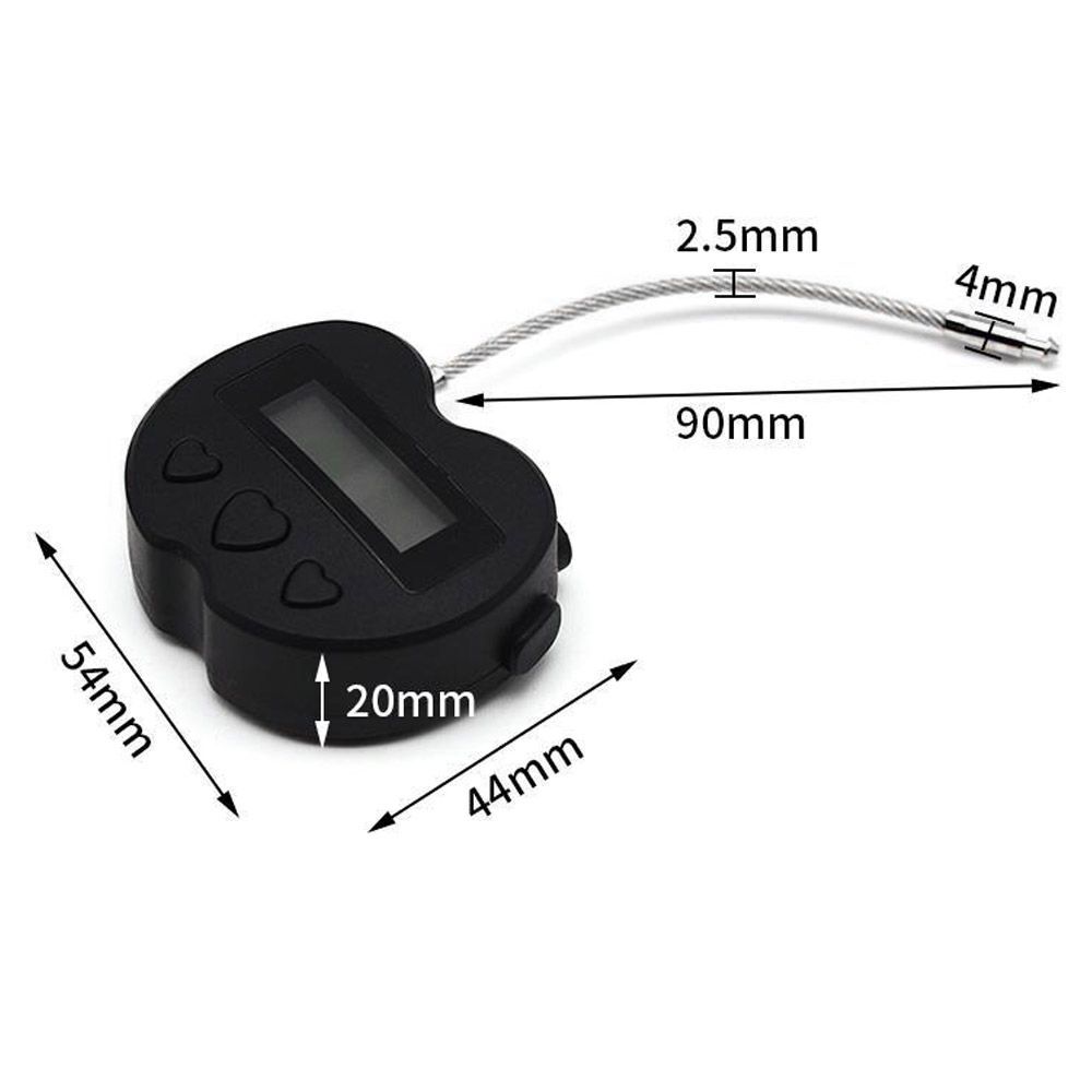 1x Black Time Lock LCD Display Time Lock Multifunction Travel Electronic Timer