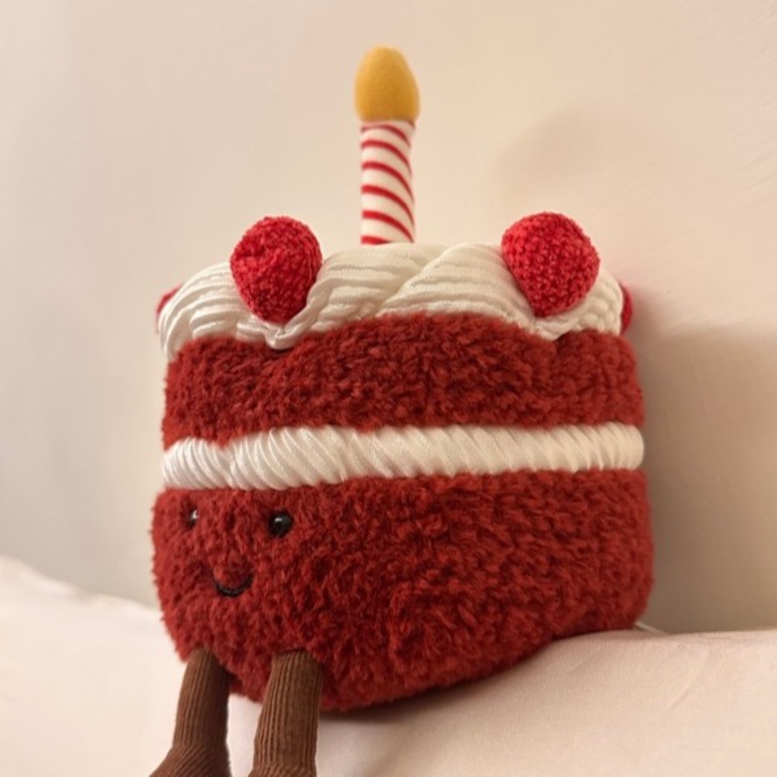 Jellycat Cute Red Amuseables Cheri Cake Food Plush Soft Stuffed Plush Toy Gift