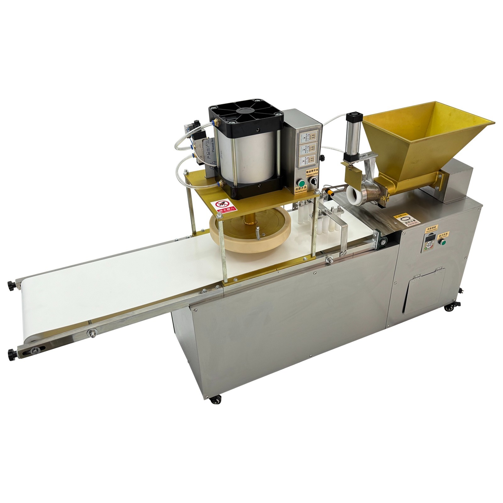 Commercial Auto Dough Divider & Dough Pastry Press Machine W/Air Pump 300-500g