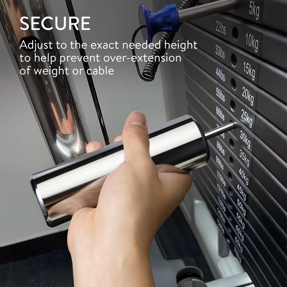 Gym Pin Extender - Ø 8 mm - Weight Stack Extender for Cable Machine - Durable...