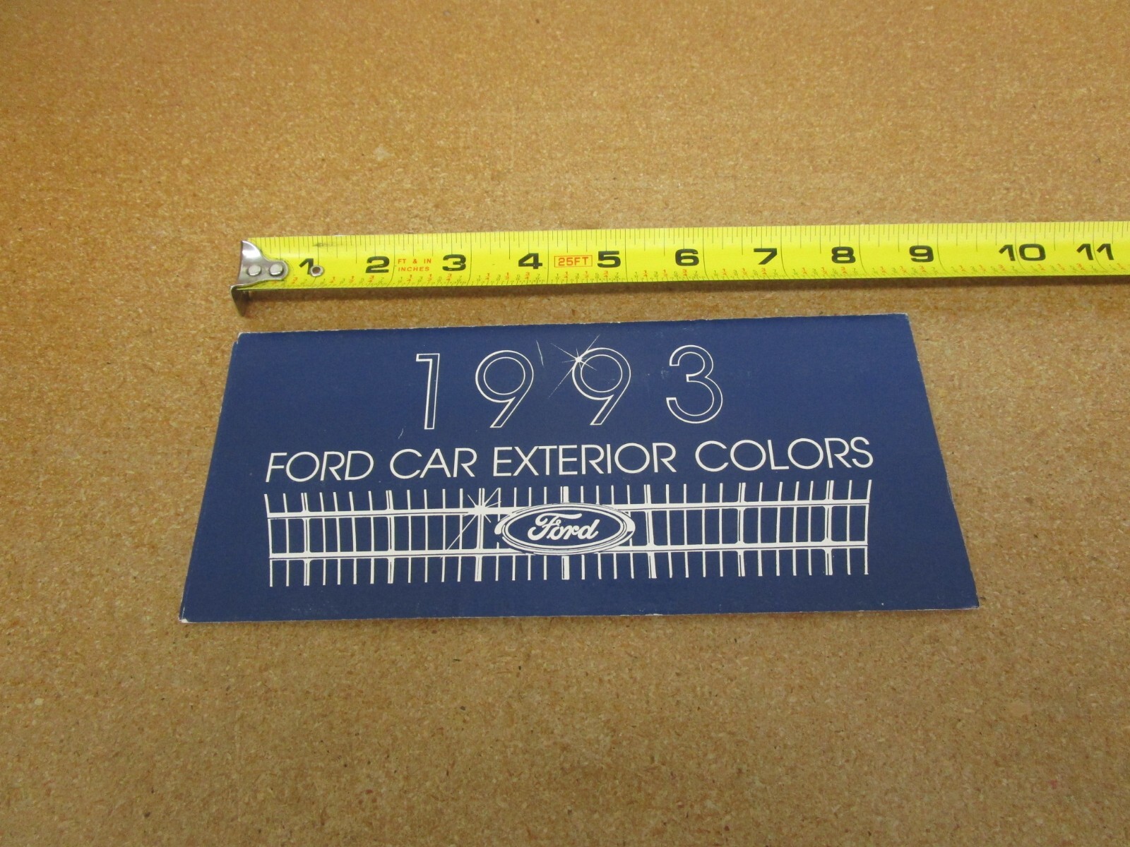 1993 Ford Car color exterior paint chip brochure Mustang Thunderbird