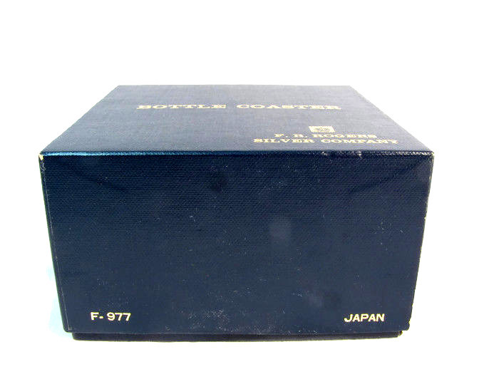 FB Rogers Silver Company Bottle Coaster Strawberry Design Rare w/ Box