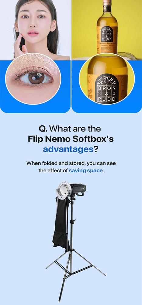 SMDV FLIP NEMO [80x80] Quick Soft Detachable Square Diffuser Speed-Box w/ Pouch