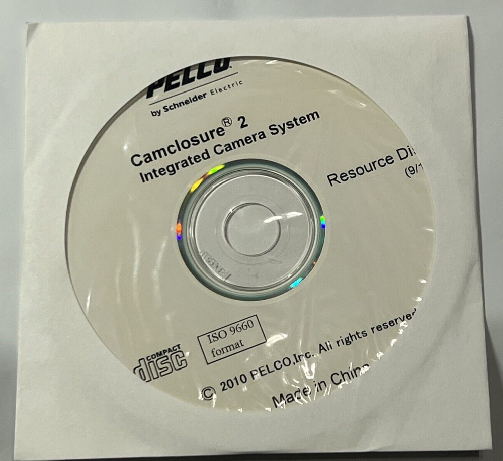 PELCO CAMCLOSURE 2 INTGRATED CAMERA SYSTEM RESOURCE DISK 9/10