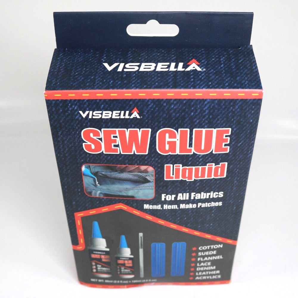 VISBELLA Sew Glue Liquid Kit Secure Stitch Liquid Sewing Solution Multi-Purpose