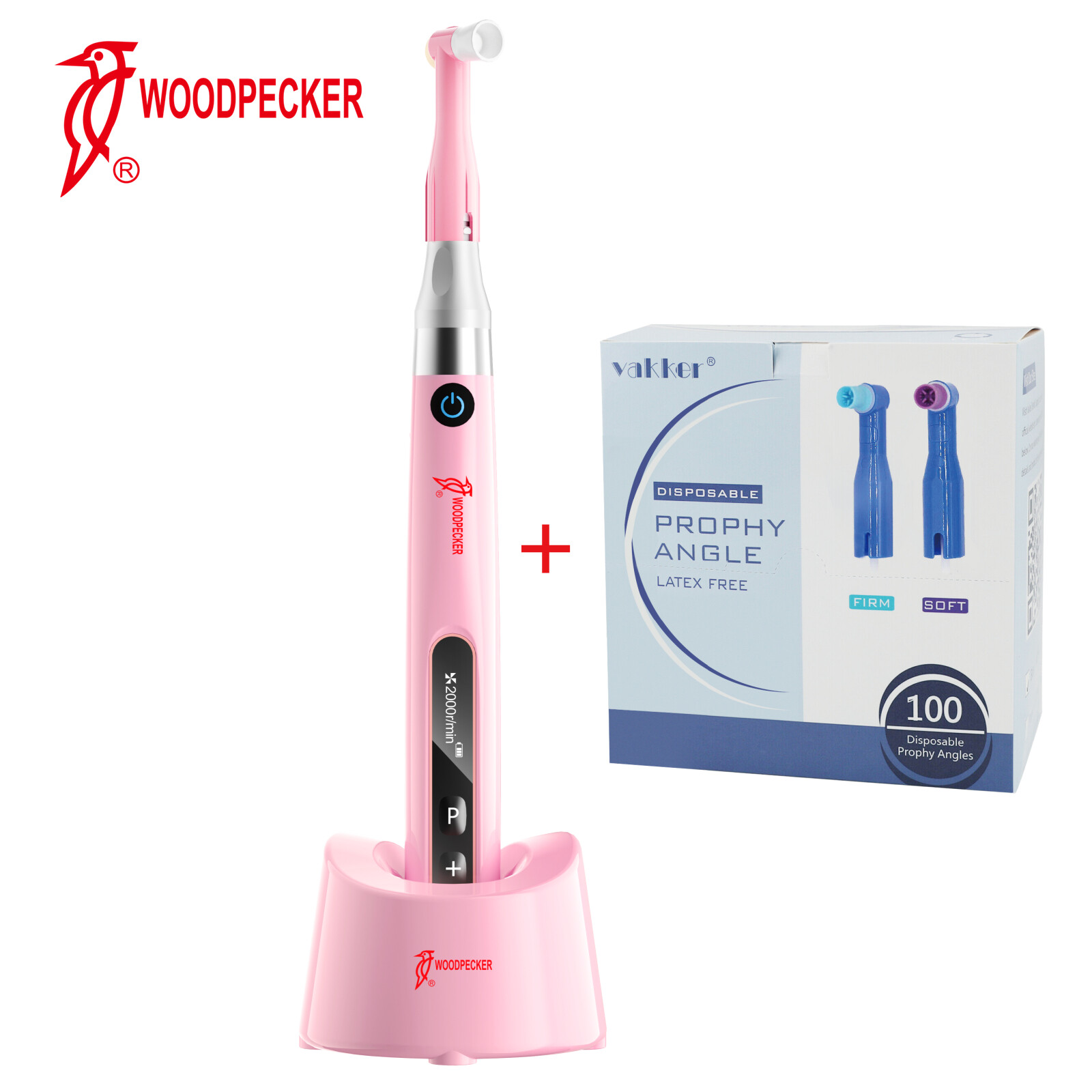 Woodpecker Cordless Hygiene Prophy Mini Handpiece Motor Free Get 100 Soft Angles