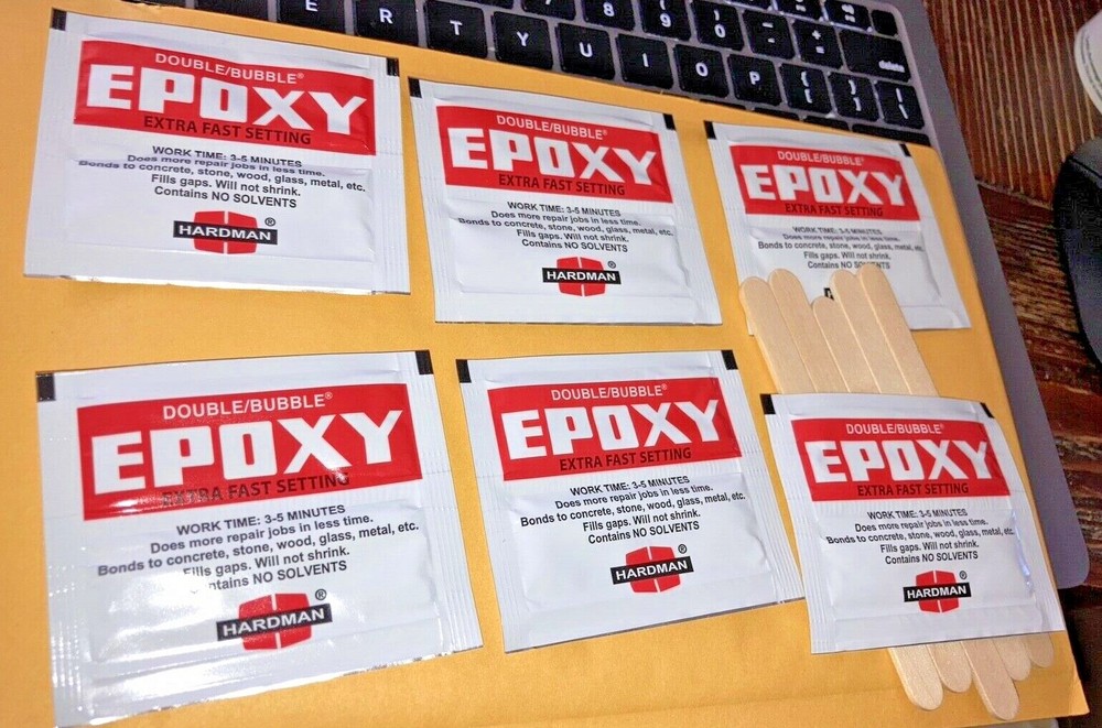 12 Genuine Hardman Double Bubble Red Extra Fast Setting Epoxy exp 12/30/25